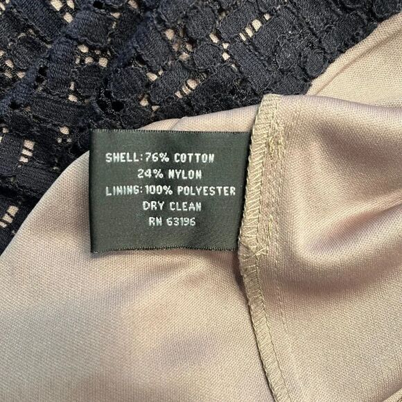 Suzi Chin Sheath Lace Dress - Size 2 - Navy - EUC - Picture 7 of 7